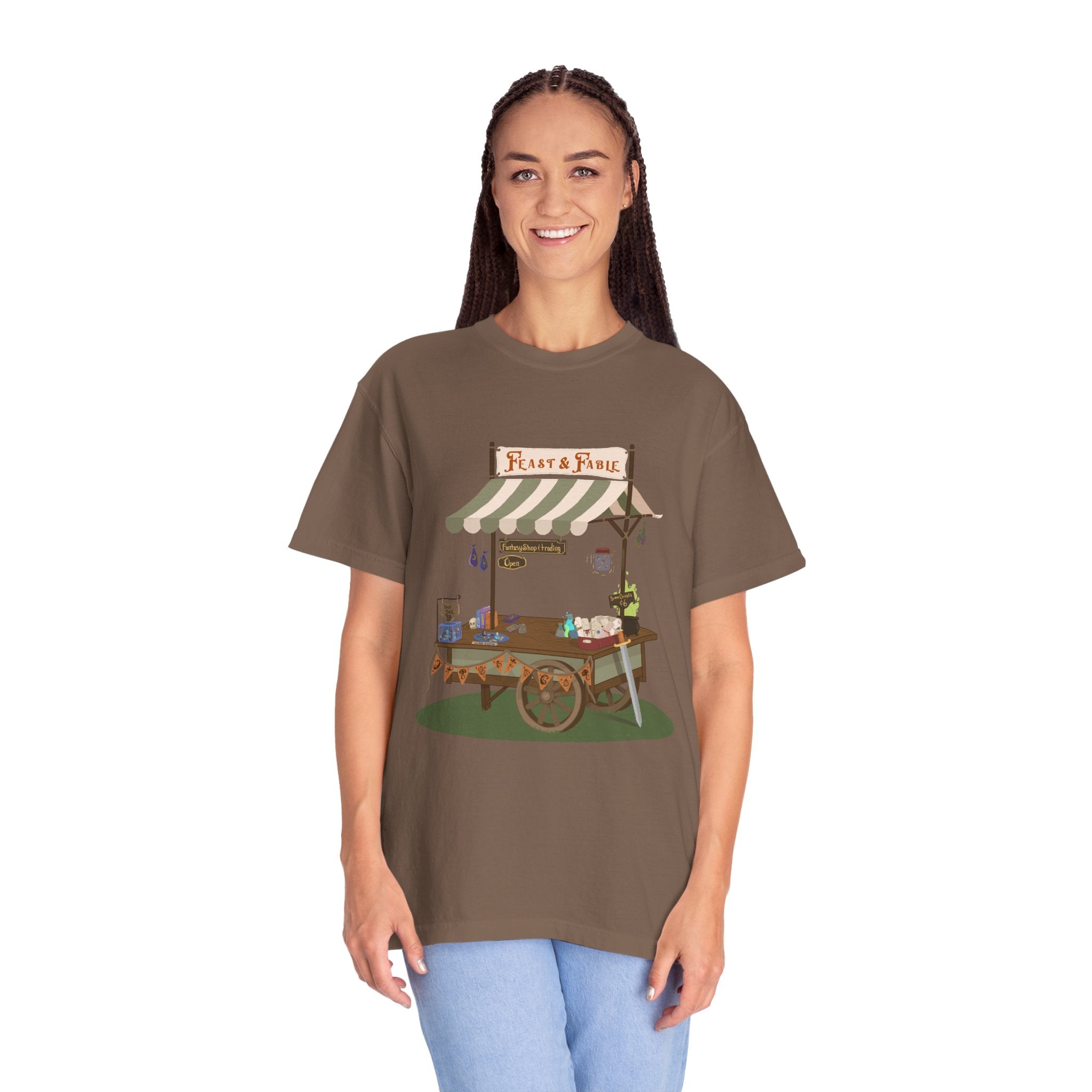 Feast and Fable fantasy Market Stand T-Shirt