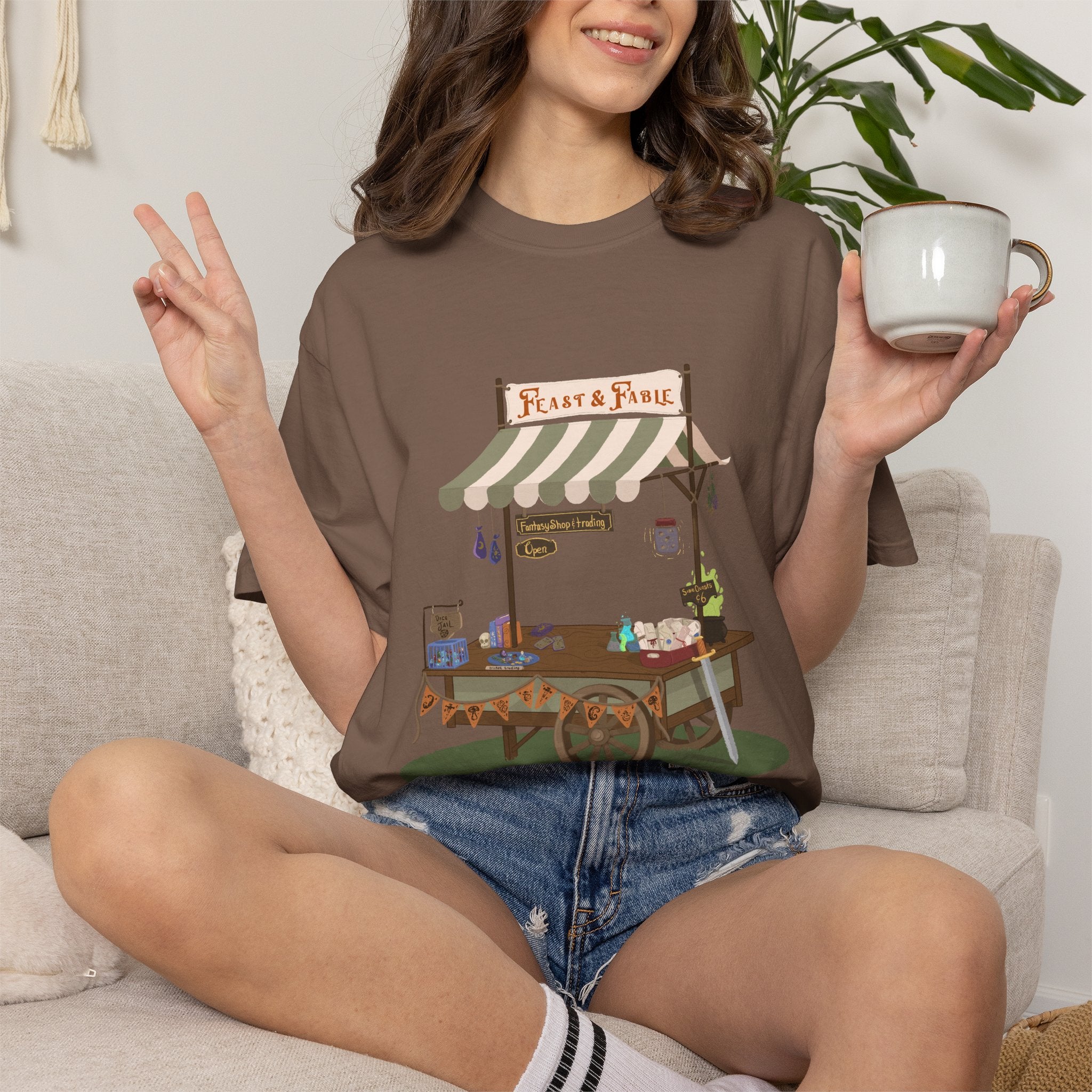 Feast and Fable fantasy Market Stand T-Shirt
